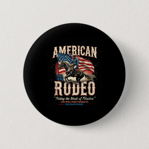 Chapa Redonda De 5 Cm Vaquero 4 de julio oeste americano rodeo país