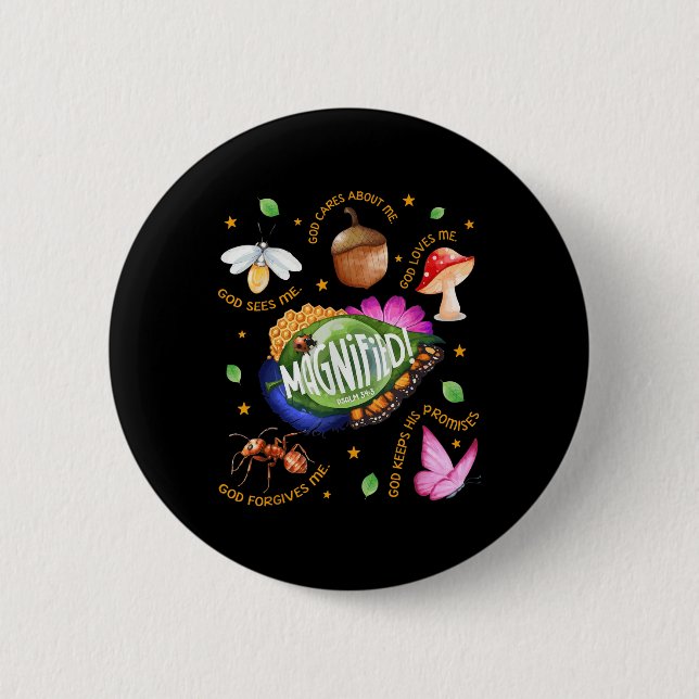 Chapa Redonda De 5 Cm Vbs 2025 Adventure Chris (Anverso)