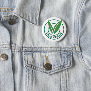 Chapa Redonda De 5 Cm Vegan