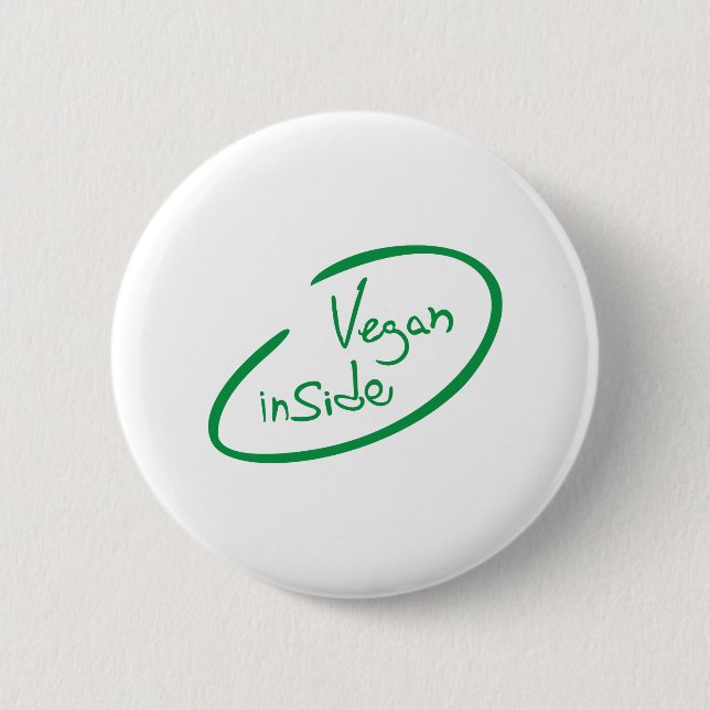 Chapa Redonda De 5 Cm Vegan Inside (Anverso)