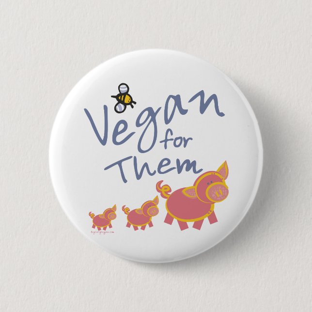 Chapa Redonda De 5 Cm Vegan para animales (Anverso)