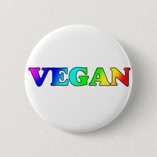 Chapa Redonda De 5 Cm Vegano del arco iris