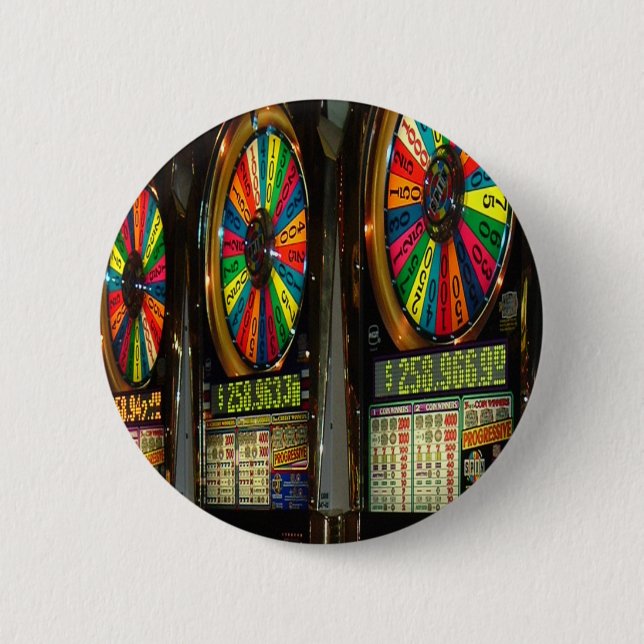 Chapa Redonda De 5 Cm Vegas Slots (Anverso)