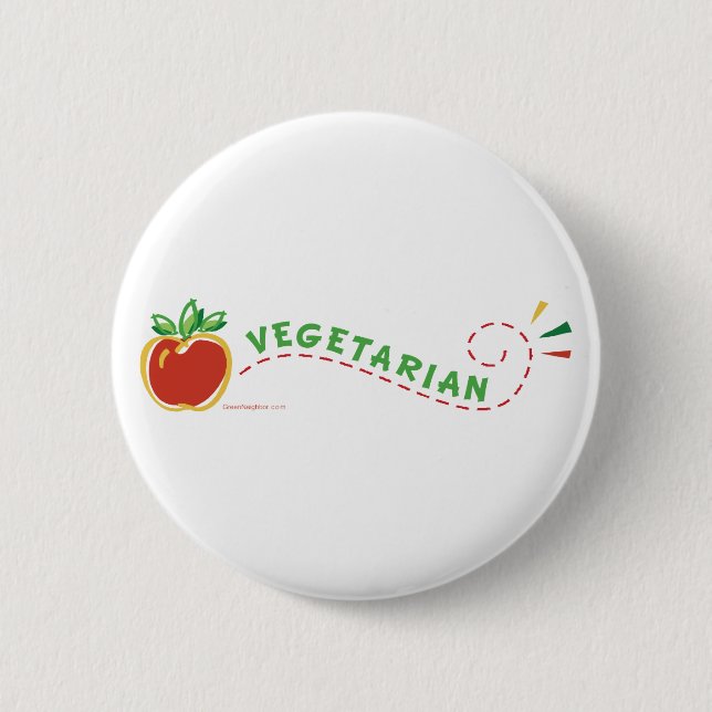 Chapa Redonda De 5 Cm Veggie Apple (Anverso)