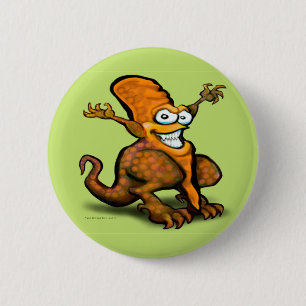 Chapa Redonda De 5 Cm Veggie Saurus Rex