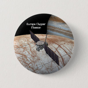 Chapa Redonda De 5 Cm Vehículo espacial Europa Clipper Mission