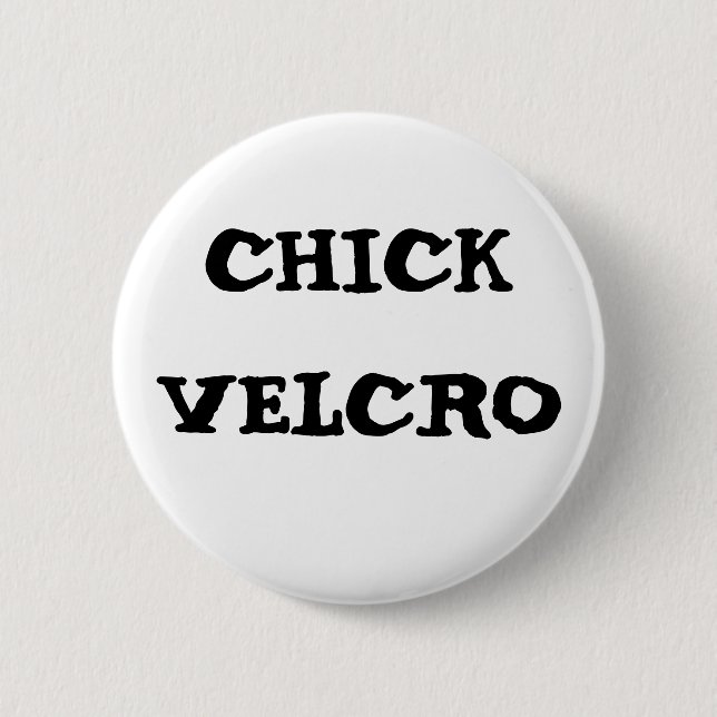 Chapa Redonda De 5 Cm Velcro de Chick (Anverso)