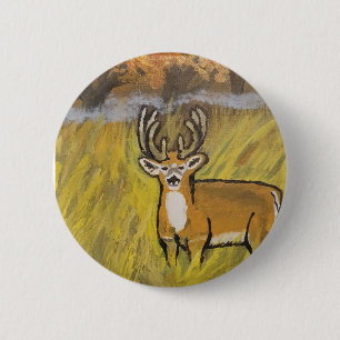 Chapa Redonda De 5 Cm Venado En Caída