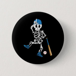 Chapa Redonda De 5 Cm Vender Skeleton Halloween Vintage Vender