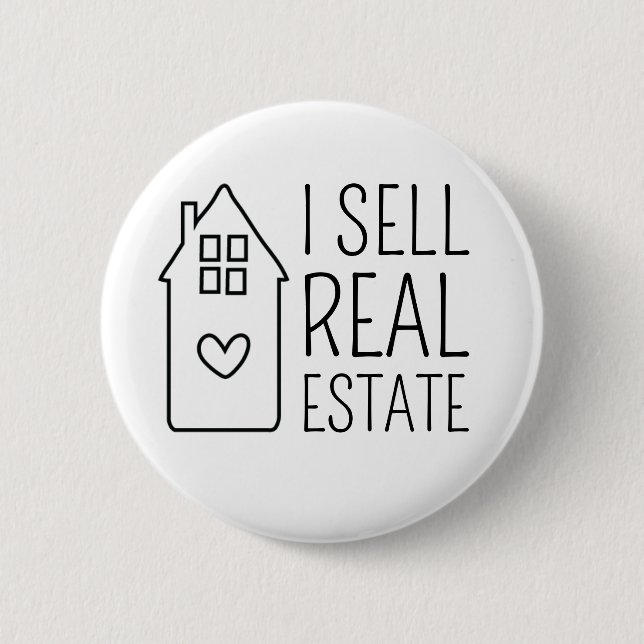 Chapa Redonda De 5 Cm Vendo Casa Promocional Inmobiliaria (Anverso)