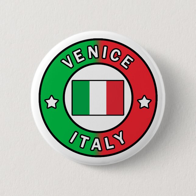 Chapa Redonda De 5 Cm Venecia Italia (Anverso)
