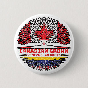 Chapa Redonda De 5 Cm Venezuela: Raíces de árbol canadiense venezolano