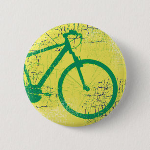 Chapa Redonda De 5 Cm verde de bicicleta circular