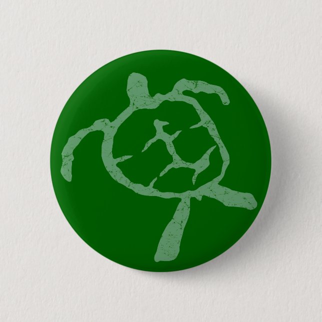 Chapa Redonda De 5 Cm verde tortuga (Anverso)