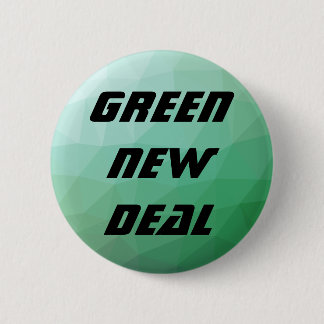 Chapa Redonda De 5 Cm Verde verde del nuevo contrato geométrico