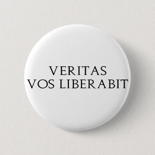 Chapa Redonda De 5 Cm Veritas Vos Liberabit