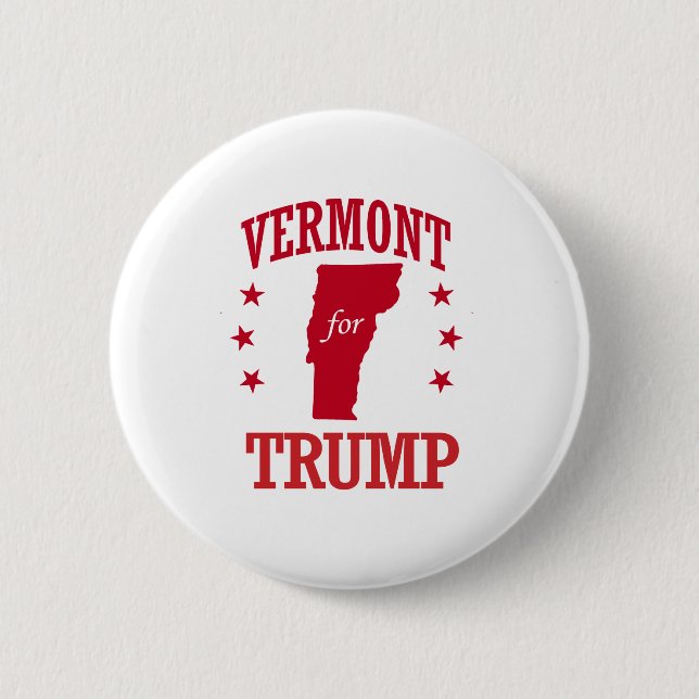 CHAPA REDONDA DE 5 CM VERMONT PARA DONALD TRUMP (Anverso)