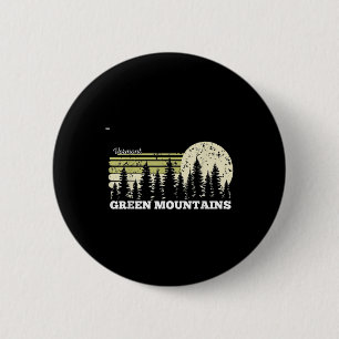 Chapa Redonda De 5 Cm Vermont Senderismo Montañas Verdes Árboles Natural