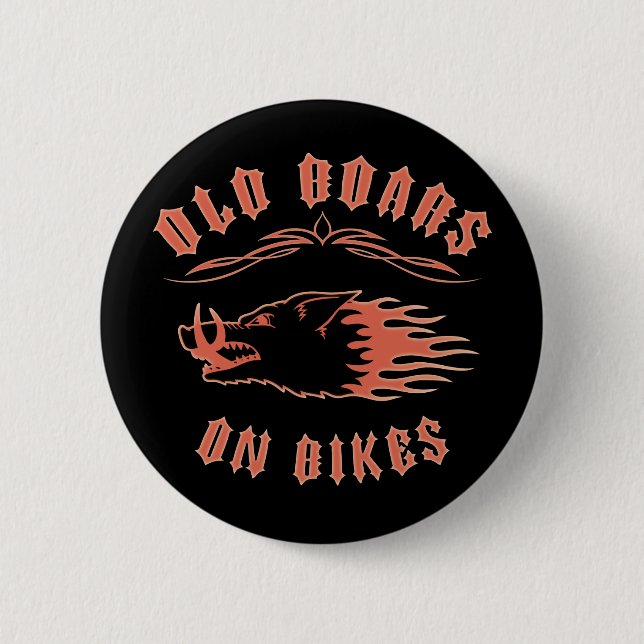 Chapa Redonda De 5 Cm Verracos en las bicis (Anverso)