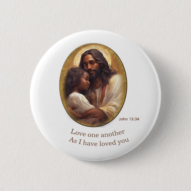 Chapa Redonda De 5 Cm versículo de la Biblia cristiana (Anverso)