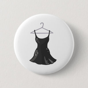 Chapa Redonda De 5 Cm Vestido negro