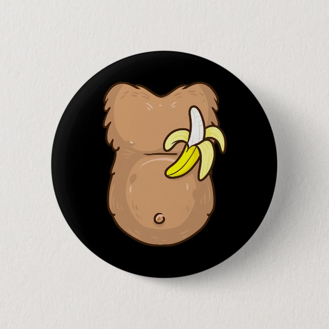 Chapa Redonda De 5 Cm Vestuario de mono para niños MONKEY disfraz de Hal (Anverso)