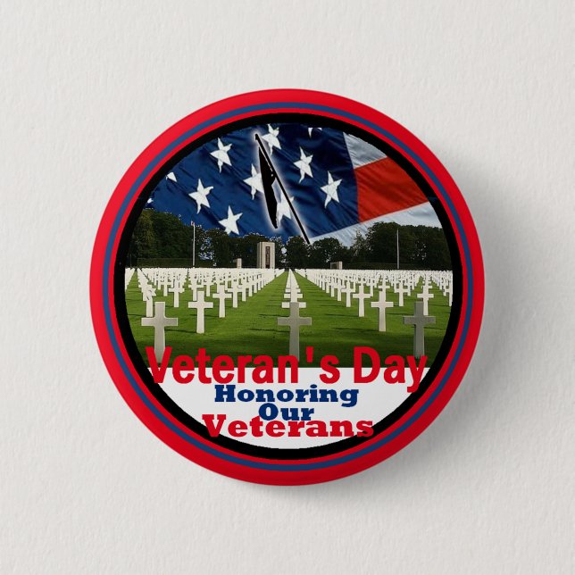 Chapa Redonda De 5 Cm Veteranos (Anverso)