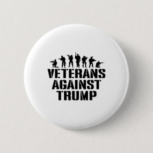 Chapa Redonda De 5 Cm Veteranos Contra Trump Anti-trump Veteranos Contra
