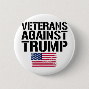 Chapa Redonda De 5 Cm Veteranos Contra Trump Anti-trump Veteranos Contra