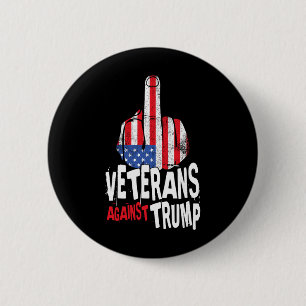 Chapa Redonda De 5 Cm Veteranos Contra Trump Militares Veteranos Anti Tr