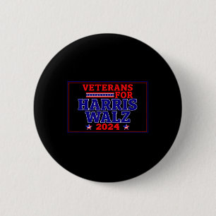Chapa Redonda De 5 Cm Veteranos De Harris Wheimer 2024 Vote Harris Waltz