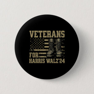 Chapa Redonda De 5 Cm Veteranos De Harris Wheimer Waltz 2024 Presidentia