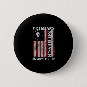 Chapa Redonda De 5 Cm Veteranos Militares Protestan Bandera De EE. UU. N