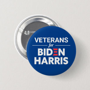 Chapa Redonda De 5 Cm Veteranos para el Personalizado Biden Harris