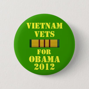 Chapa Redonda De 5 Cm Veterinarios de Vietnam para Obama 2012