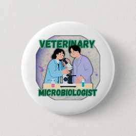 Chapa Redonda De 5 Cm Veterinary Microbiologist – Lab Science Design