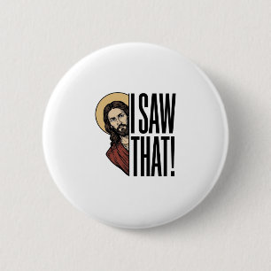 Chapa Redonda De 5 Cm Vi ese divertido diseño gráfico religioso_1