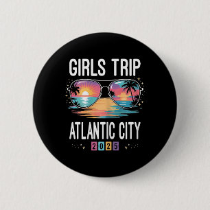 Chapa Redonda De 5 Cm Viaje de chicas a Atlantic City Vacaciones de vera
