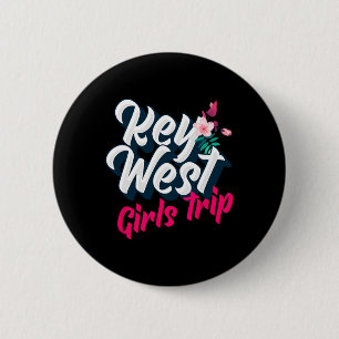 Chapa Redonda De 5 Cm Viaje de chicas a Key West 2023 Fin de semana Esca