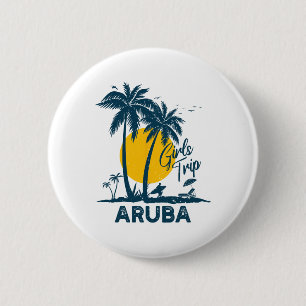 Chapa Redonda De 5 Cm Viaje de Chicas de Aruba 2025