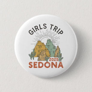 Chapa Redonda De 5 Cm Viaje de chicas Sedona Vacaciones de verano 2025 S