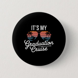 Chapa Redonda De 5 Cm Viaje de crucero de graduación Graduado Senior Vac