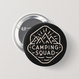 Chapa Redonda De 5 Cm Viaje de escuadrones de campamentos de aventuras