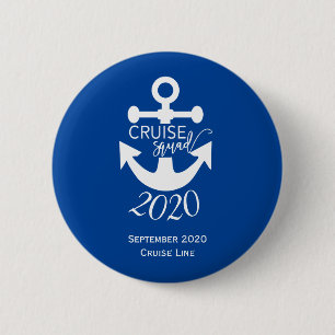 Chapa Redonda De 5 Cm Viaje familiar en crucero personalizado para grupo