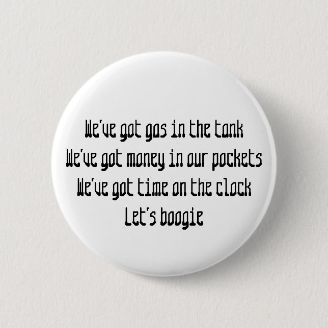 Chapa Redonda De 5 Cm Viaje por carretera (Anverso)