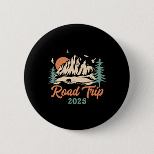 Chapa Redonda De 5 Cm Viaje por carretera 2025 Chicas de vacaciones viaj
