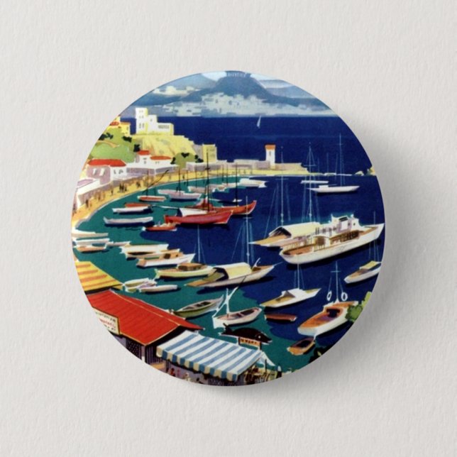 Chapa Redonda De 5 Cm Viajes de época Atenas Grecia (Anverso)