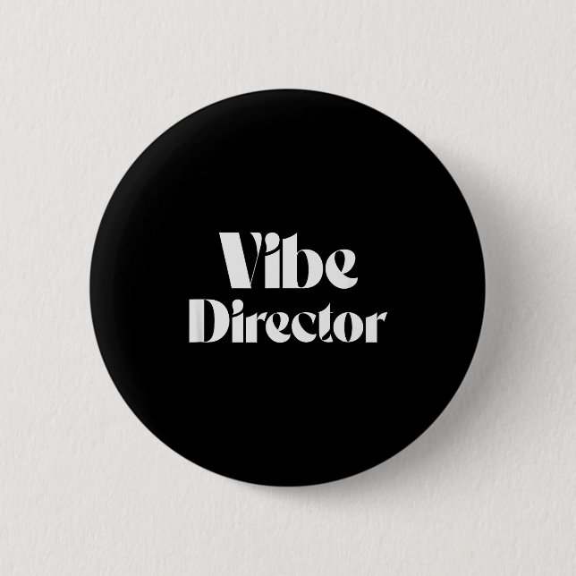 Chapa Redonda De 5 Cm Vibe Director Bold Energy Leader Text Design  (Anverso)