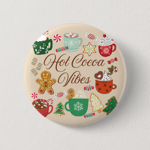 Chapa Redonda De 5 Cm Vibes de cacao calientes