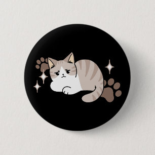 Chapa Redonda De 5 Cm Vibes relajadas y perezosas para el diseño de los 